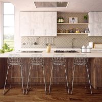 Crédence de cuisine : en béton ciré, en bois, en verre ou en inox ?