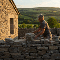 Construire un mur en pierre : étapes et conseils pratiques